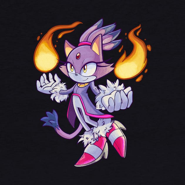 Blaze the Cat by SophieScruggs